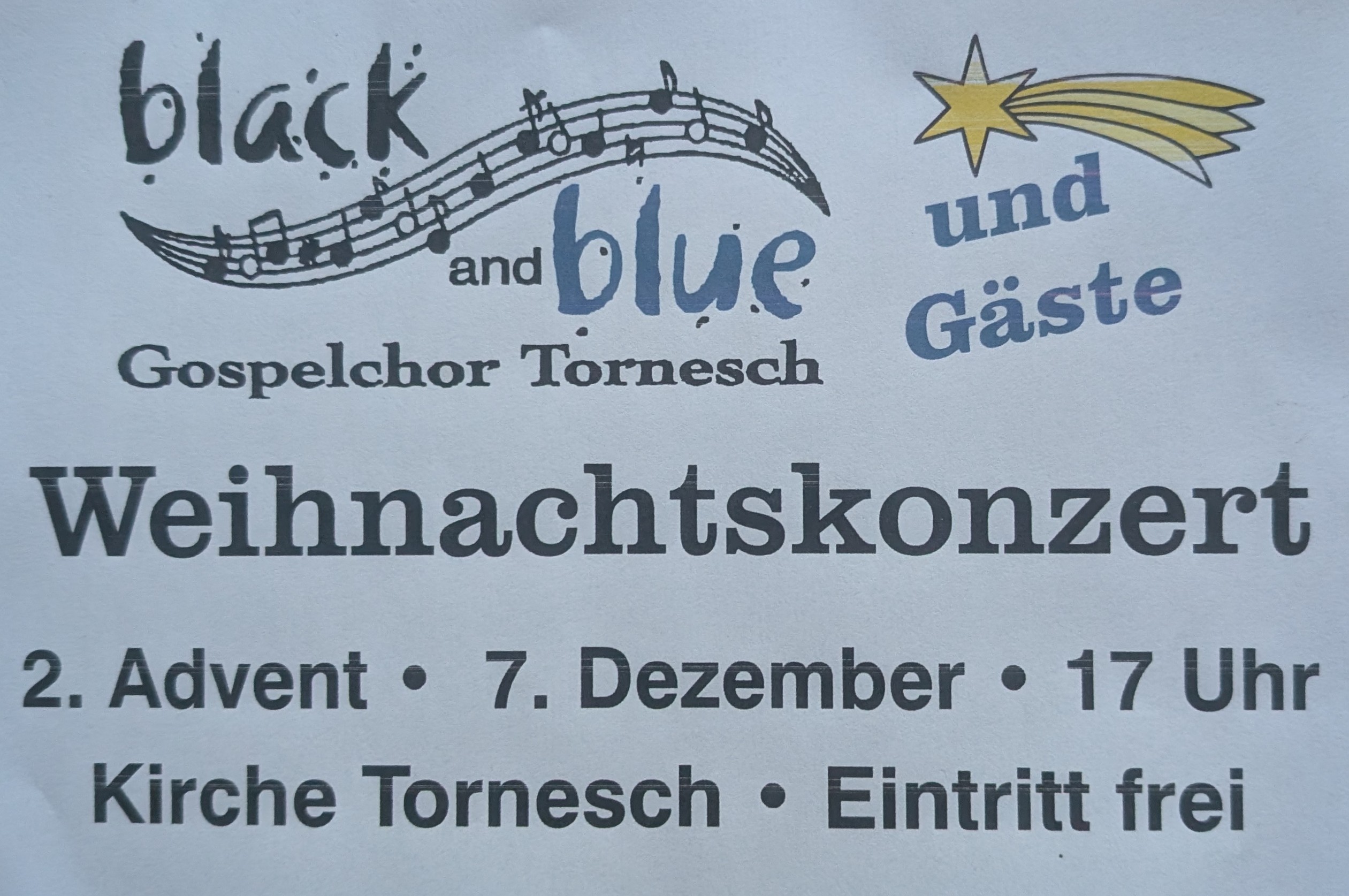 2&szlig;25 Einladung Weihnachtskonzert